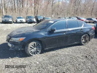 2014 Acura RLX Tech Pkg with VIN JH4KC1F51EC005835, listed as a Copart auction lot 49958305 with 202,854 mi miles and Salvage Title. Bid and sale history available at carsss.com. Image 1.