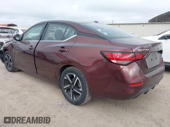2024 Nissan Sentra SV with VIN 3N1AB8CV3RY314977, listed as a IAAI auction lot 42612915 with 27,805 mi miles and . Bid and sale history available at DreamBid. Image 3.