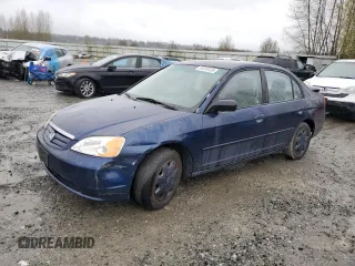 2003 Honda Civic LX with VIN 2HGES16513H570292, listed as a Copart auction lot 51518125 with 195,935 mi miles and Clean Title. Bid and sale history available at carsss.com. Image 1.