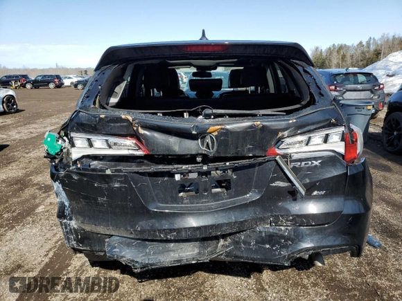 2016 Acura RDX with VIN 5J8TB4H30GL802409, listed as a Copart auction lot 45272195 with 190,486 mi miles and Salvage Title. Bid and sale history available at carsss.com. Image 6.