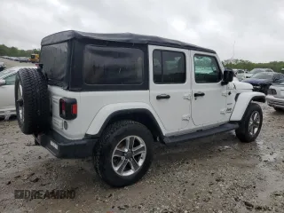 2018 Jeep Wrangler Unlimited Sahara with VIN 1C4HJXEG7JW255323, listed as a Copart auction lot 57586735 with 107,081 mi miles and Salvage title. Bid and sale history available at DreamBid. Image 3.
