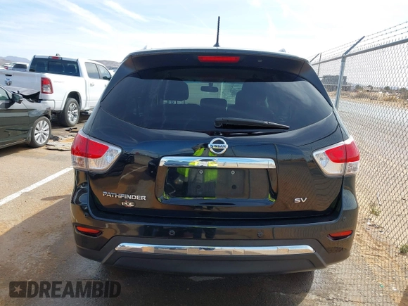 2016 Nissan Pathfinder S with VIN 5N1AR2MN5GC615756, listed as a IAAI auction lot 41807583 with 189,289 mi miles and . Bid and sale history available at DreamBid. Image 15.