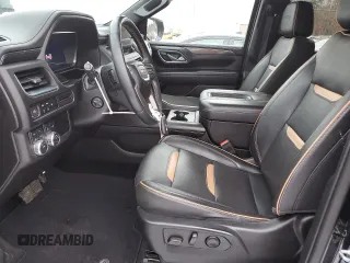 2023 GMC Yukon AT4 with VIN 1GKS2CKDXPR212872, listed as a Copart auction lot 43956265 with 74,656 mi miles and Salvage Title. Bid and sale history available at carsss.com. Image 7.