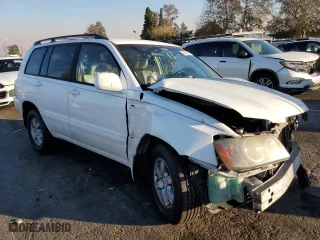 2001 Toyota Highlander with VIN JTEGF21A910013021, listed as a Copart auction lot 87856355 with 344,566 mi miles and Salvage Title. Bid and sale history available at carsss.com. Image 4.