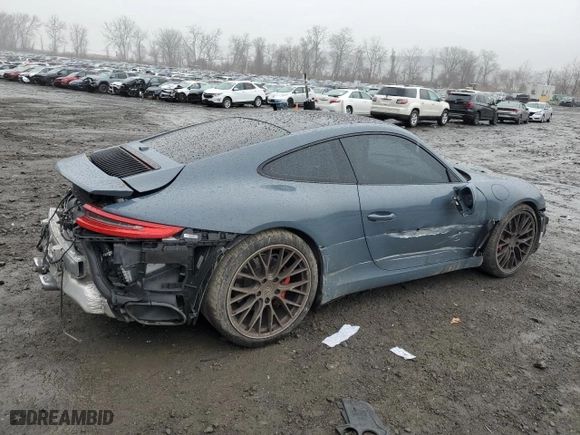 2017 Porsche 911 Carrera S with VIN WP0AB2A90HS124843, listed as a Copart auction lot 81845223 with 39,935 mi miles. Bid and sale history available at carsss.com. Image 3.