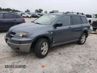 2004 Mitsubishi Outlander LS z VIN JA4LZ31FX4U046967, wystawiony jako Copart lot #60260795 z przebiegiem 155 538 mil mil oraz Czysty tytuł • Clean title. Historia ofert i sprzedaży dostępna na DreamBid. Obrazek 1.