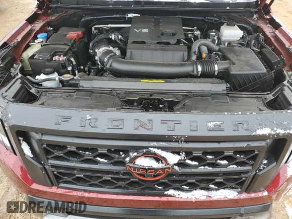 2023 Nissan Frontier SV with VIN 1N6ED1EJ1PN645834, listed as a Copart auction lot 45502255 with 15,619 mi miles and Salvage title. Bid and sale history available at DreamBid. Image 11.