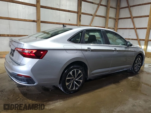 2024 Volkswagen Jetta S with VIN 3VW5M7BU2RM081318, listed as a Copart auction lot 63502205 with 27,240 mi miles and Clean title. Bid and sale history available at DreamBid. Image 3.