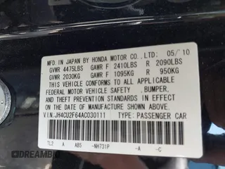 2010 Acura TSX с VIN JH4CU2F64AC030111, выставлен на аукционе IAAI как лот 42231428 с пробегом 171 074 миль миль и . История ставок и продаж доступна на DreamBid. Изображение 9.