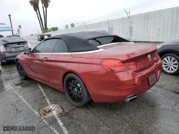 2012 BMW 6 Series 650i with VIN WBALZ3C58CDL70716, listed as a Copart auction lot 43794155 with 69,745 mi miles and Salvage Title. Bid and sale history available at carsss.com. Image 2.