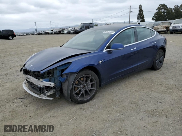 2020 Tesla Model 3 Long Range with VIN 5YJ3E1EB3LF635752, listed as a Copart auction lot 54173955 with Not Provided miles and Salvage Title. Bid and sale history available at carsss.com. Image 1.