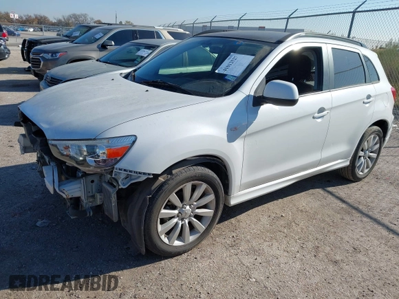 2011 Mitsubishi Outlander Sport SE with VIN JA4AP4AU1BZ016693, listed as a IAAI auction lot 41012527 with 162,310 mi miles. Bid and sale history available at carsss.com. Image 2.