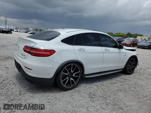 2019 Mercedes-Benz GLC with VIN WDC0J6EB0KF608783, listed as a Copart auction lot 64896064 with 45,236 mi miles and Salvage Title. Bid and sale history available at carsss.com. Image 3.