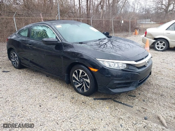 2017 Honda Civic Coupe LX-P with VIN 2HGFC4B04HH308187, listed as a IAAI auction lot 41558865 with 97,360 mi miles. Bid and sale history available at carsss.com. Image 1.
