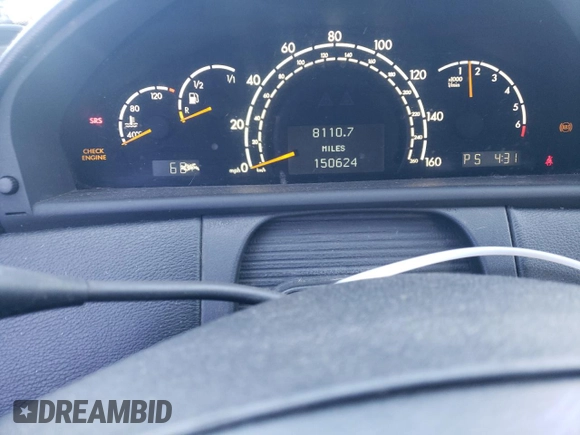2000 Mercedes-Benz CL 500/600 с VIN WDBPJ75JXYA004986, выставлен на аукционе Copart как лот 79440594 с пробегом 150 624 миль миль и Чистый • Clean title. История ставок и продаж доступна на DreamBid. Изображение 9.