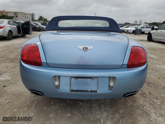 2008 Bentley Continental GT with VIN SCBDR33W38C051739, listed as a Copart auction lot 77255014 with 64,014 mi miles and Non Repairable. Bid and sale history available at carsss.com. Image 6.