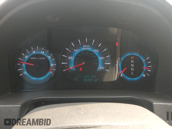 2012 Ford Fusion SEL with VIN 3FAHP0JA8CR257746, listed as a Copart auction lot 60911705 with 162,808 mi miles and Clean title. Bid and sale history available at DreamBid. Image 9.