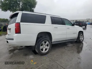 2015 Chevrolet Suburban LT with VIN 1GNSCJKC7FR203718, listed as a Copart auction lot 59577225 with Not provided miles and Salvage title. Bid and sale history available at DreamBid. Image 3.
