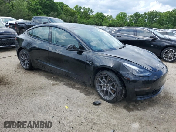 2022 Tesla Model 3 Long Range with VIN 5YJ3E1EB0NF286553, listed as a Copart auction lot 54076395 with 95,353 mi miles and Clean Title. Bid and sale history available at carsss.com. Image 4.