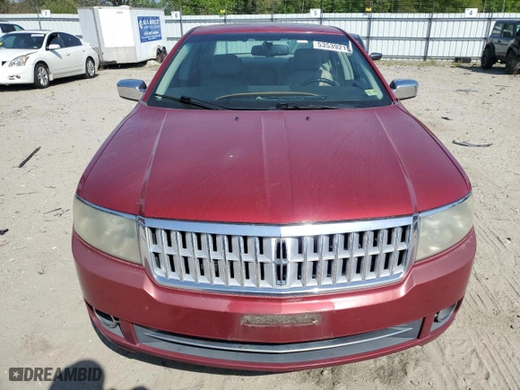 2008 Lincoln MKZ with VIN 3LNHM26T18R637443, listed as a Copart auction lot 53539215 with 188,684 mi miles and Salvage Title. Bid and sale history available at carsss.com. Image 5.