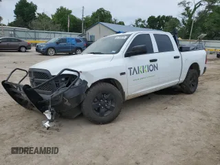 2023 Ram 1500 Express with VIN 3C6RR7KT9PG658247, listed as a Copart auction lot 57168235 with 30,253 mi miles and Salvage title. Bid and sale history available at DreamBid. Image 1.