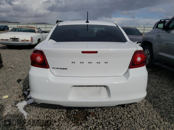 2014 Dodge Avenger SE with VIN 1C3CDZAB6EN233417, listed as a Copart auction lot 51273605 with 137,722 mi miles and Salvage Title. Bid and sale history available at DreamBid. Image 6.