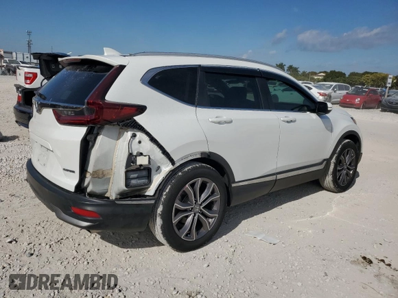 2021 Honda CR-V Touring with VIN 7FARW1H95ME006354, listed as a Copart auction lot 88819855 with 48,143 mi miles and Salvage Title. Bid and sale history available at carsss.com. Image 3.