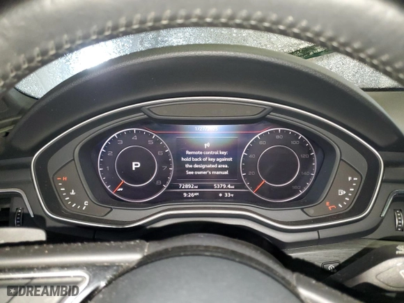 2017 Audi A4 Premium Plus with VIN WAUENAF42HN064530, listed as a Copart auction lot 42356025 with 72,892 mi miles and Salvage Title. Bid and sale history available at carsss.com. Image 9.