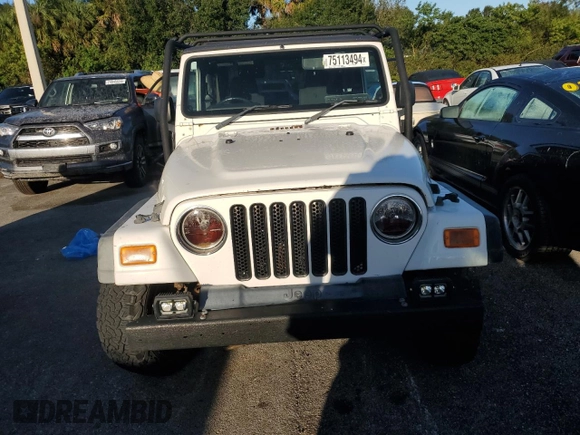 2006 Jeep Wrangler Sport Right Hand Drive with VIN 1J4F449SX6P733578, listed as a Copart auction lot 75113494 with 0 mi miles and Salvage Title. Bid and sale history available at carsss.com. Image 5.