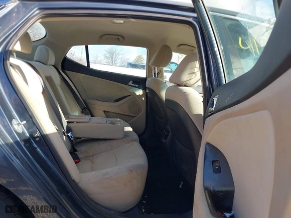 2014 Kia Optima Hybrid LX with VIN KNAGM4AD0E5064574, listed as a IAAI auction lot 41773748 with 250,994 mi miles. Bid and sale history available at carsss.com. Image 8.