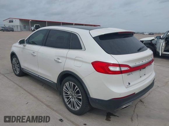 2016 Lincoln MKX Reserve with VIN 2LMPJ6LP8GBL33580, listed as a IAAI auction lot 41749632 with 100,579 mi miles. Bid and sale history available at carsss.com. Image 3.