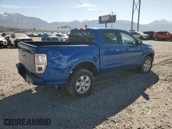 2020 Ford Ranger XL with VIN 1FTER4EH6LLA36361, listed as a Copart auction lot 52918685 with 76,344 mi miles and Salvage title. Bid and sale history available at DreamBid. Image 3.