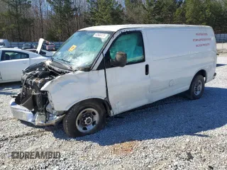 2016 GMC Savana Cargo z VIN 1GTW7AFF9G1902240, wystawiony jako Copart lot #48993415 z przebiegiem Nie podano mil oraz Szkoda całkowita • Salvage title. Historia ofert i sprzedaży dostępna na DreamBid. Obrazek 1.