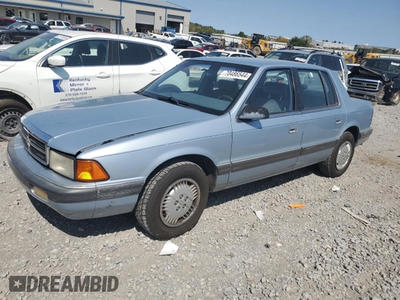 1989 Dodge Spirit z VIN 1B3BA46K1KF408949, wystawiony jako Copart lot #80767594 z przebiegiem 137 766 mil mil oraz Nie do naprawy. Historia ofert i sprzedaży dostępna na DreamBid. Obrazek 1.