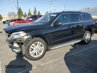 2015 Mercedes-Benz GL-Class GL 450 with VIN 4JGDF6EE7FA498784, listed as a Copart auction lot 52145455 with 124,314 mi miles and Salvage Title. Bid and sale history available at carsss.com. Image 1.