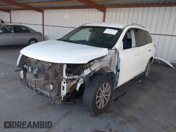 2016 Nissan Pathfinder S with VIN 5N1AR2MMXGC641602, listed as a IAAI auction lot 42174567 with 132,840 mi miles and . Bid and sale history available at DreamBid. Image 2.