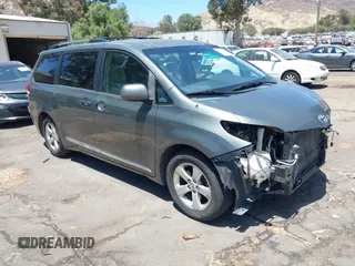 2013 Toyota Sienna LE AAS with VIN 5TDKK3DCXDS361165, listed as a IAAI auction lot 42818725 with 200,734 mi miles and . Bid and sale history available at DreamBid. Image 1.
