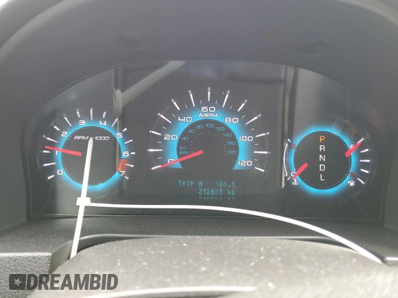 2012 Ford Fusion SEL with VIN 3FAHP0JA4CR292185, listed as a Copart auction lot 60916345 with 212,685 mi miles and Salvage title. Bid and sale history available at DreamBid. Image 9.