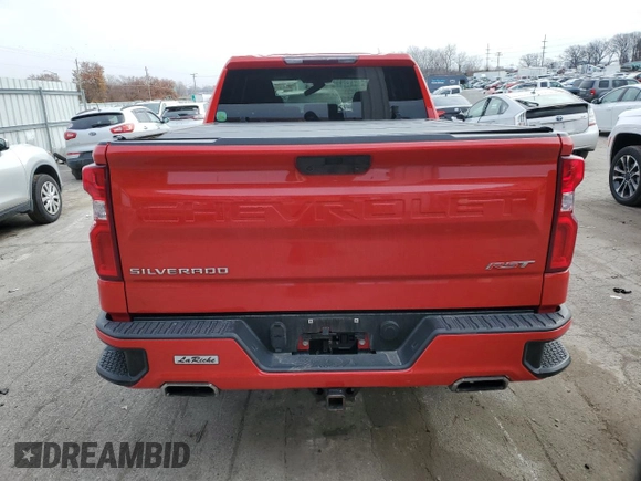 2019 Chevrolet Silverado 1500 RST with VIN 1GCRYEED5KZ230298, listed as a Copart auction lot 82813134 with 57,280 mi miles and Salvage Title. Bid and sale history available at DreamBid. Image 6.