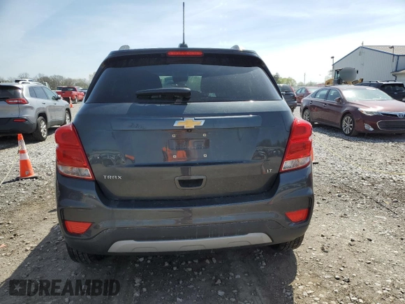 2020 Chevrolet Trax LT with VIN 3GNCJLSB7LL181610, listed as a Copart auction lot 53856625 with 0 mi miles and Salvage Title. Bid and sale history available at carsss.com. Image 6.