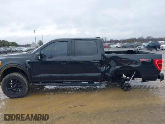 2023 Ford F-150 XL with VIN 1FTEW1EP0PFA07487, listed as a IAAI auction lot 41524699 with 22,730 mi miles. Bid and sale history available at carsss.com. Image 14.