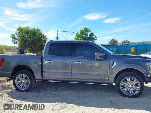 2024 Ford F-150 with VIN 1FTFW7LD5RFA46711, listed as a IAAI auction lot 41740624 with 11,736 mi miles and . Bid and sale history available at DreamBid. Image 14.