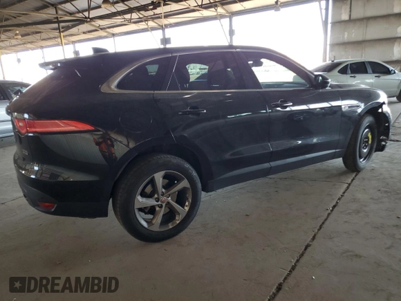 2019 Jaguar F-Pace 25t with VIN SADCS2FX9KA601836, listed as a Copart auction lot 56493255 with 80,825 mi miles and Salvage title. Bid and sale history available at DreamBid. Image 3.