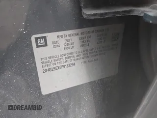 2015 Buick Regal с VIN 2G4GL5EX6F9187294, выставлен на аукционе IAAI как лот 41561622 с пробегом 153 372 миль миль и . История ставок и продаж доступна на DreamBid. Изображение 9.