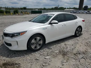 2017 Kia Optima Hybrid EX with VIN KNAGU4LE4H5010124, listed as a Copart auction lot 58970664 with 105,541 mi miles and Salvage Title. Bid and sale history available at carsss.com. Image 1.