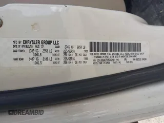 2013 Ram Cargo Van Tradesman с VIN 2C4JRGAG7DR545090, выставлен на аукционе IAAI как лот 42204818 с пробегом 255 715 миль миль и . История ставок и продаж доступна на DreamBid. Изображение 9.