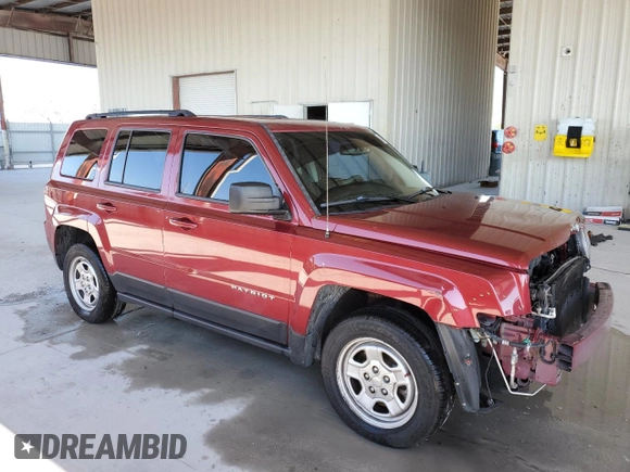 2016 Jeep Patriot Sport SE with VIN 1C4NJPBA6GD811600, listed as a Copart auction lot 46887575 with Not Provided miles and Salvage Title. Bid and sale history available at DreamBid. Image 4.