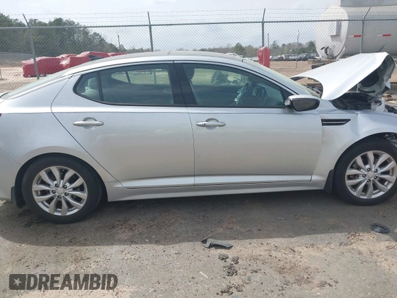 2015 Kia Optima EX with VIN 5XXGN4A77FG501283, listed as a IAAI auction lot 41836864 with 19,875 mi miles. Bid and sale history available at carsss.com. Image 14.