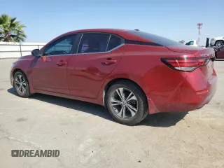 2021 Nissan Sentra SV with VIN 3N1AB8CVXMY267939, listed as a Copart auction lot 55701135 with 50,530 mi miles and Salvage title. Bid and sale history available at DreamBid. Image 2.