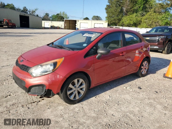 2012 Kia Rio LX with VIN KNADM5A31C6044051, listed as a Copart auction lot 52248345 with 181,306 mi miles and Clean Title. Bid and sale history available at carsss.com. Image 1.